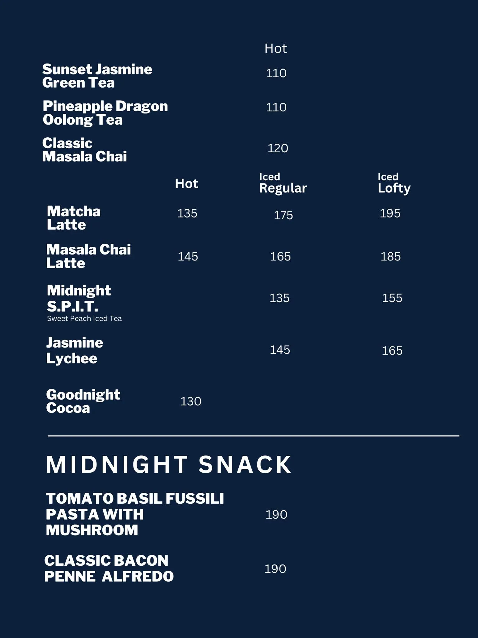 Image of Menu