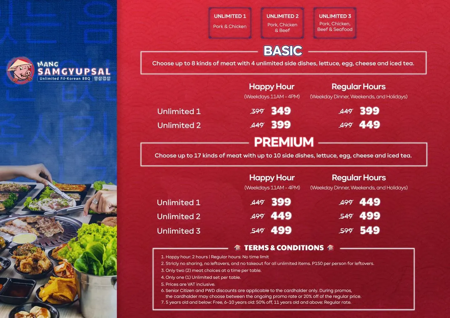 Mang Samgyupsal: Unlimited Fili-Korean BBQ