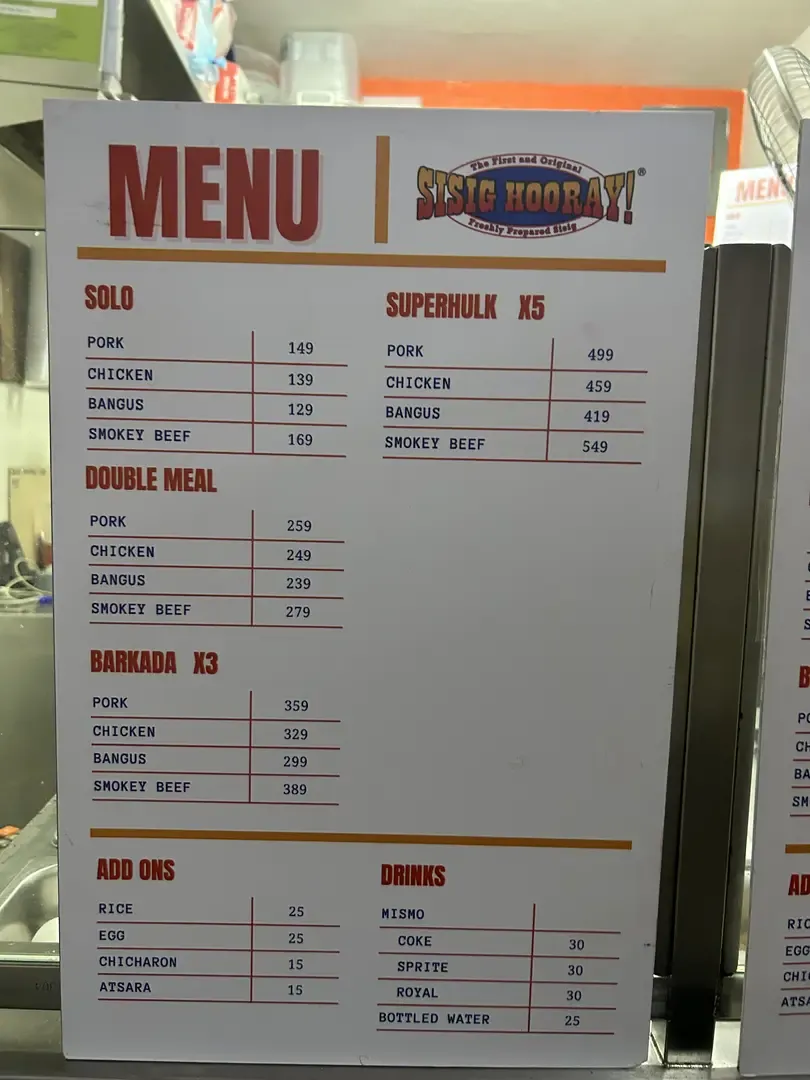 Image of Menu