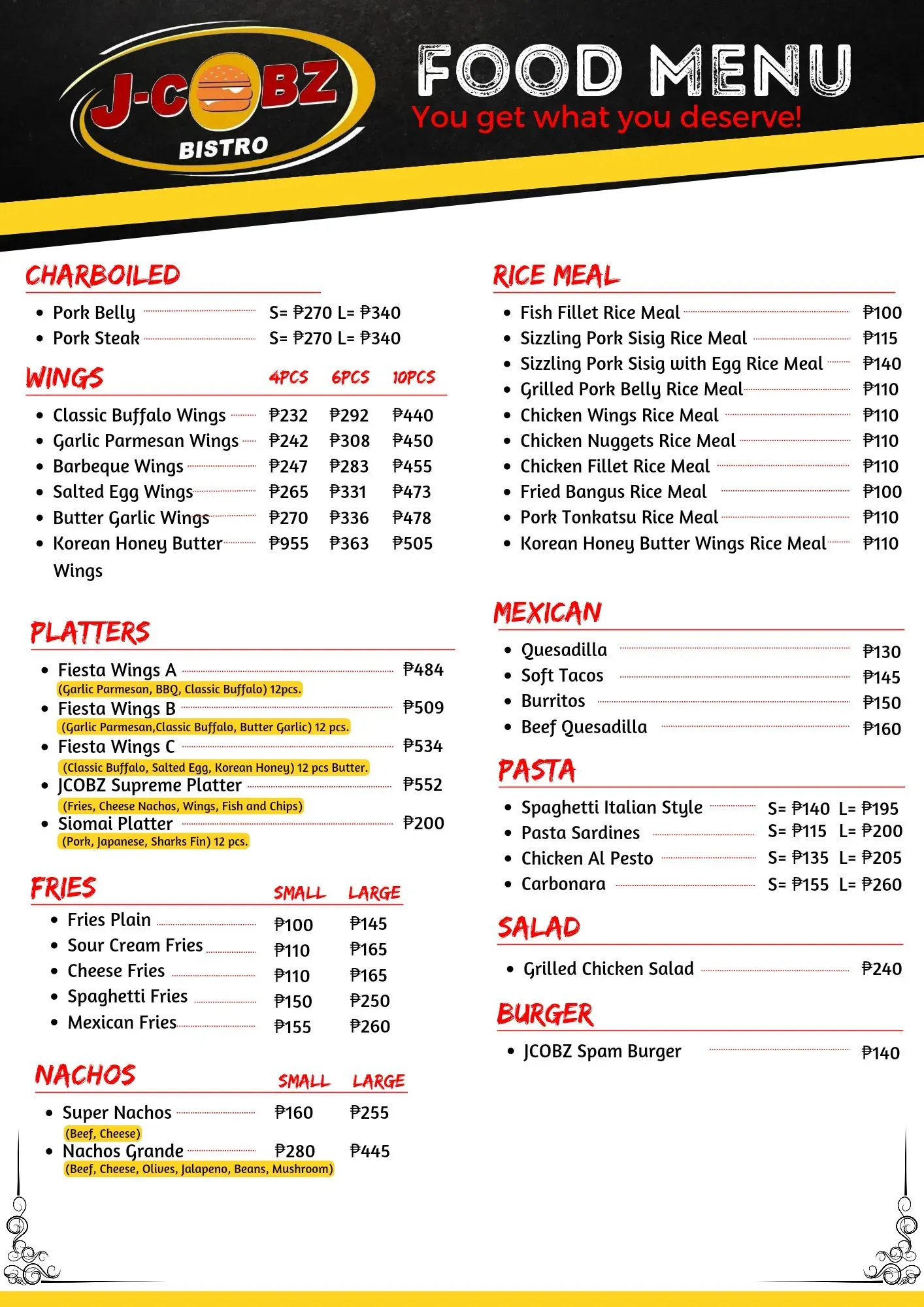 Image of Menu